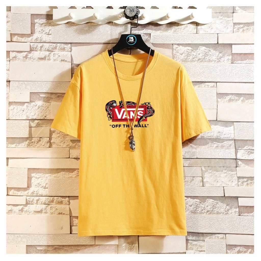 Kaos vans off clearance the wall lengan panjang