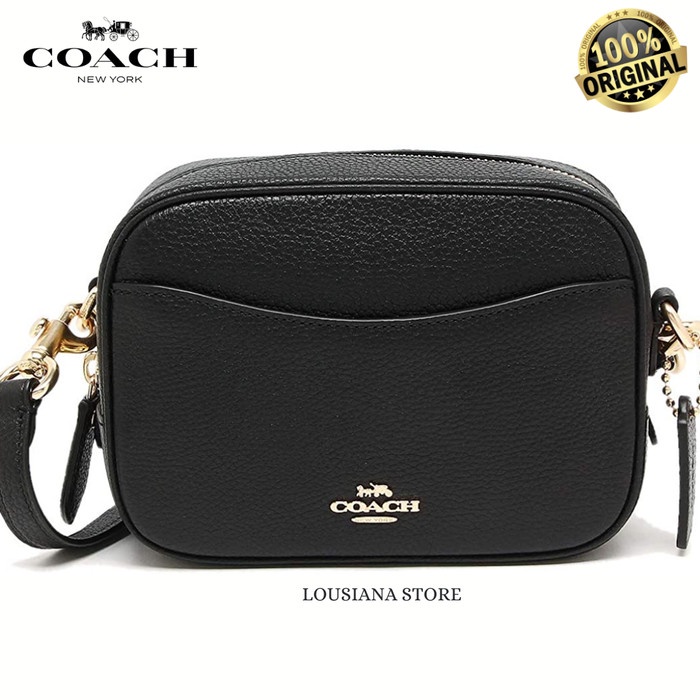 Jual Selempang Coach Camera Bag 16 In Black Shopee Indonesia