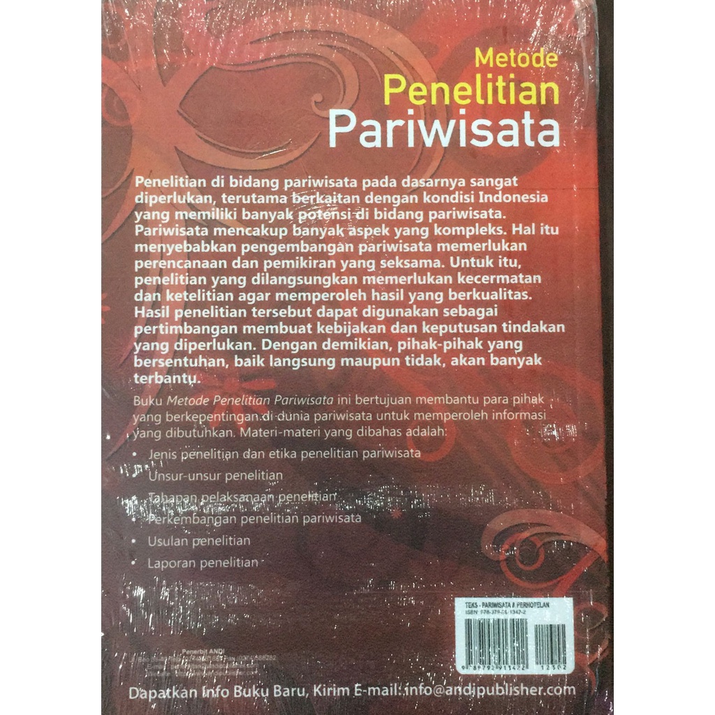 Jual Metode Penelitian Pariwisata | Shopee Indonesia