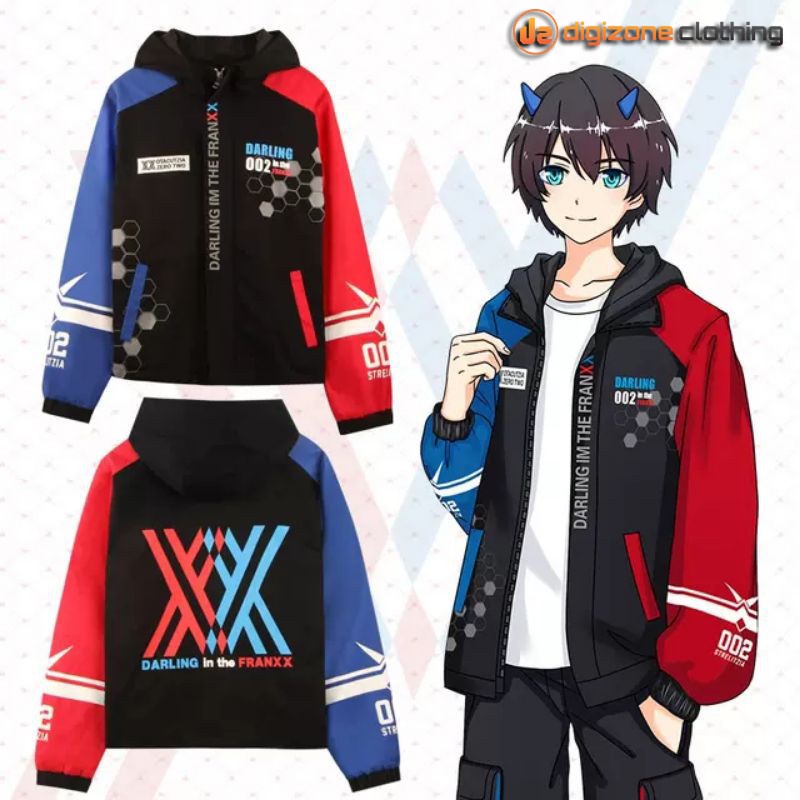 Jual Jaket Parka Anime Darling In The Franxx Zero Two Black Hitam