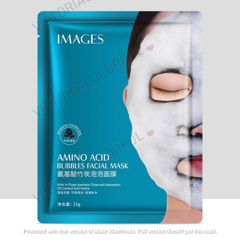 Jual Images Masker Amino Acid Bubbles Facial Mask Oil Control And Hydra ...