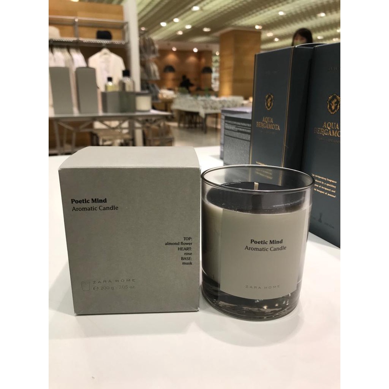 Jual poetic mind lilin wangi nabati zara home original aroma dari