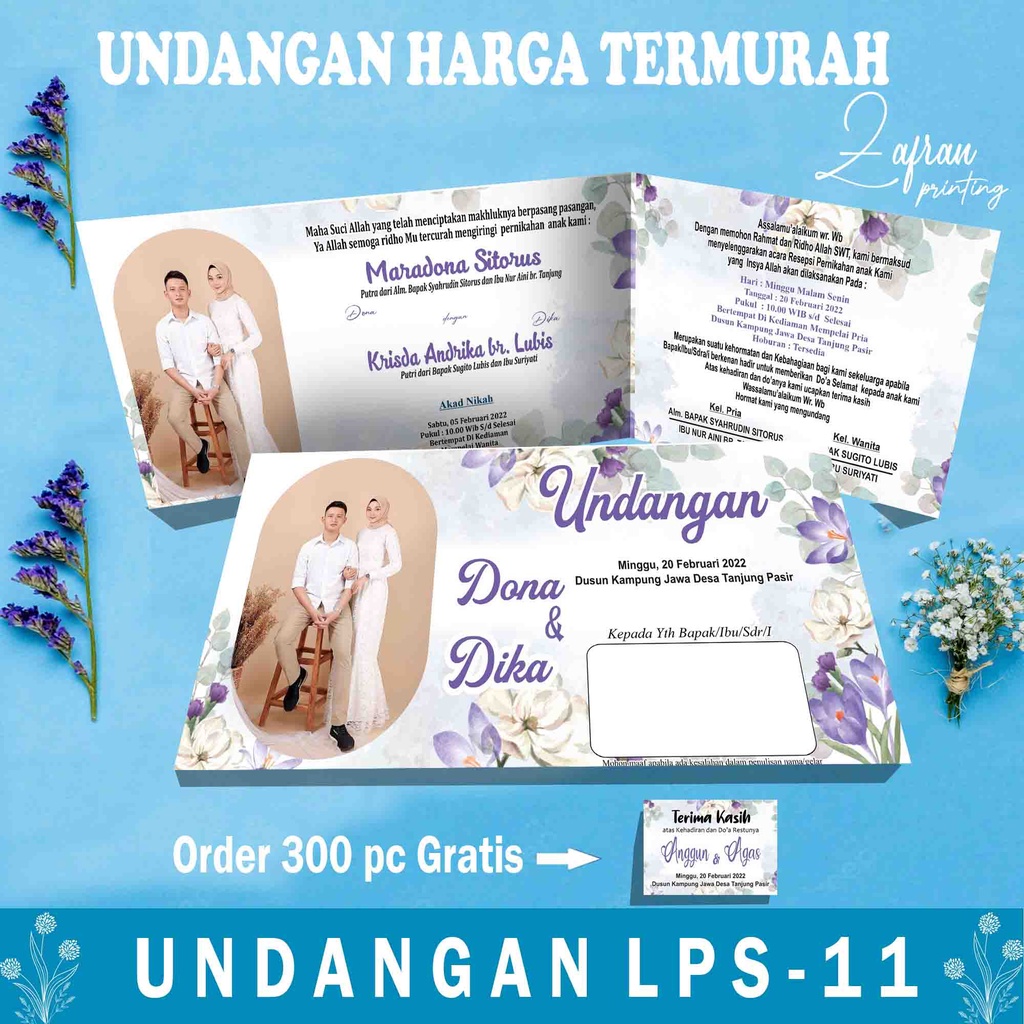 Kartu Undangan Pernikahan Termurah di Indonesia