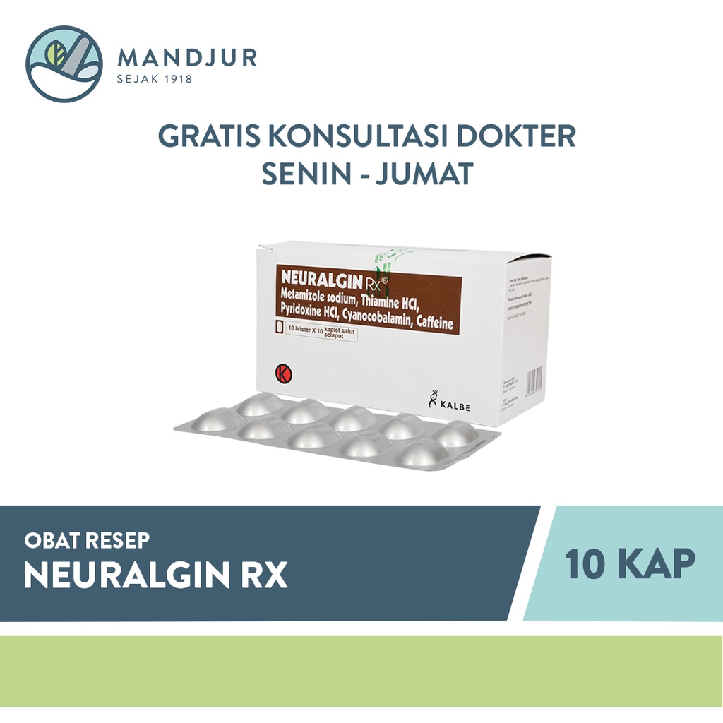 Neuralgin Rx 10 Kaplet – Neuralgin Rx 100 kaplet – IPYGMC