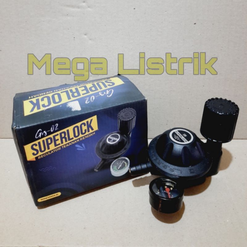 Jual regulator gascomp super lock grs02 regulator gas tekanan rendah ...