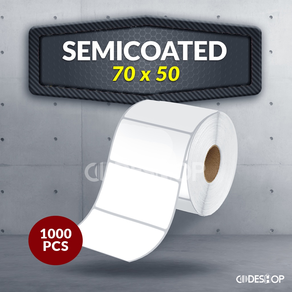 Jual Label Sticker Barcode Semicoated 70x50mm 70 x 50mm 1 Line | Shopee ...