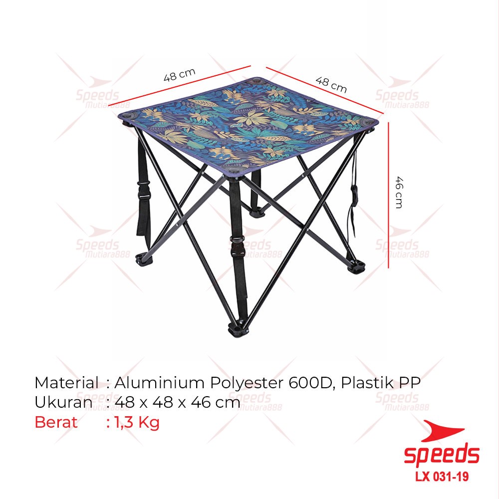 Jual Speeds Meja Lipat Kain Outdoor Indoor Camping Portable Folding