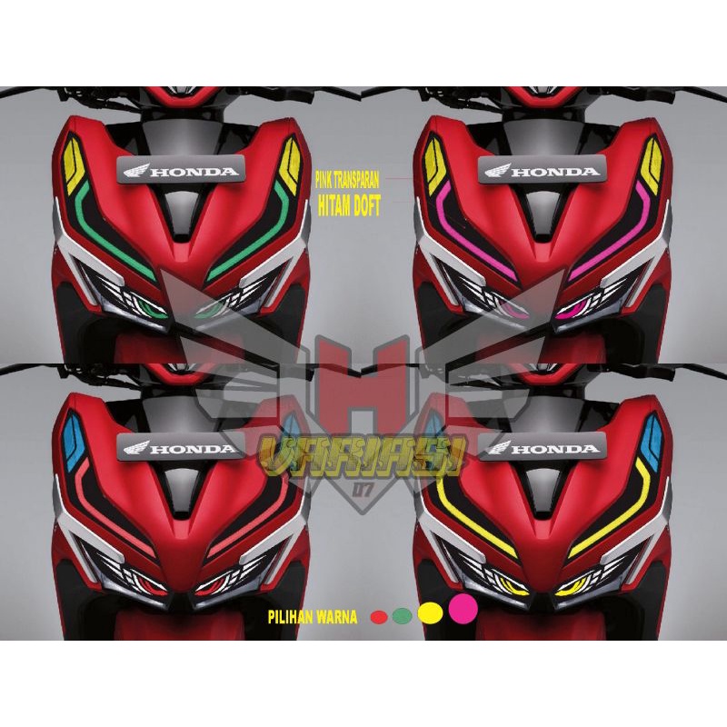 Jual Stiker Cutting Lampu Depan Dan Alis Motor New Vario Tahun Shopee Indonesia