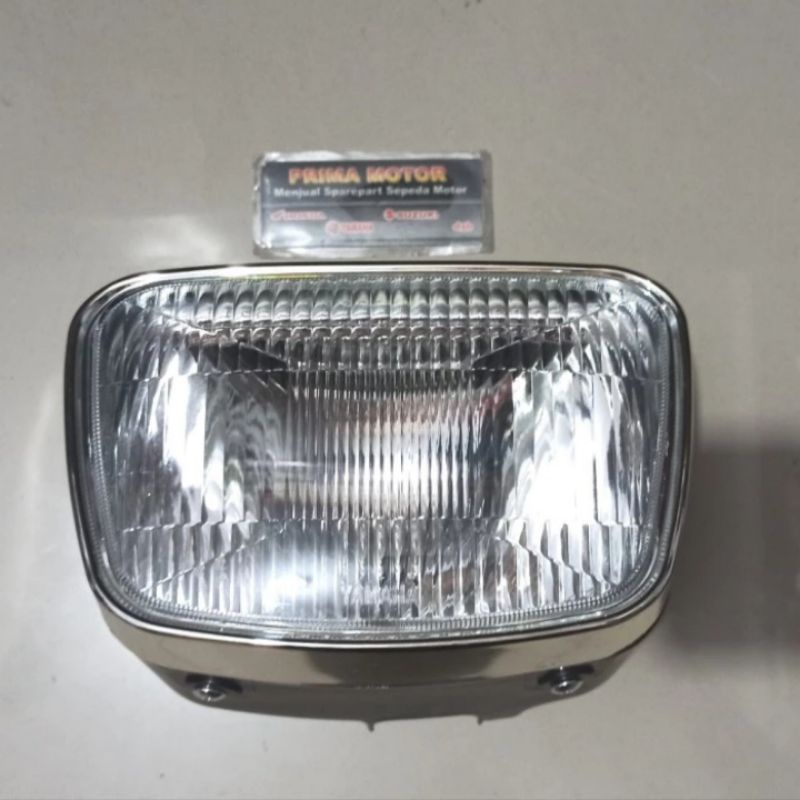 Jual LAMPU DEPAN RX KING OVAL REFLEKTOR LAMPU RX KING OVAL TULISAN