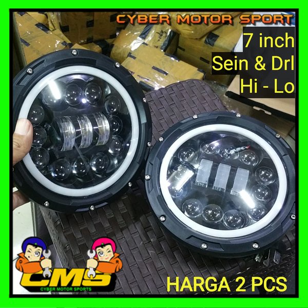 Jual Headlamp Rubicon Universal Inch Lampu Rubicon Headlamp Cj Headlamp Katana Headlamp