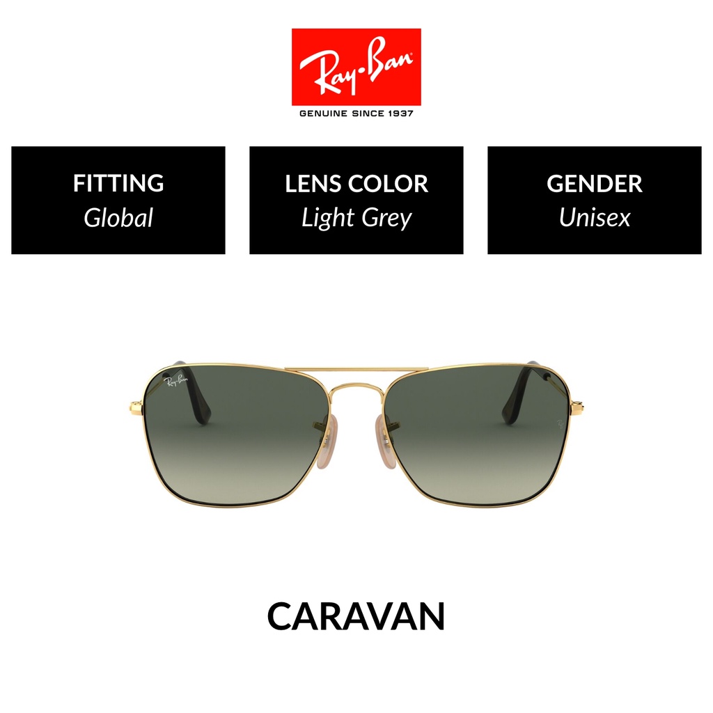 Jual RAY-BAN Caravan | RB3136 181/71 | Global Fitting | Sunglasses ...