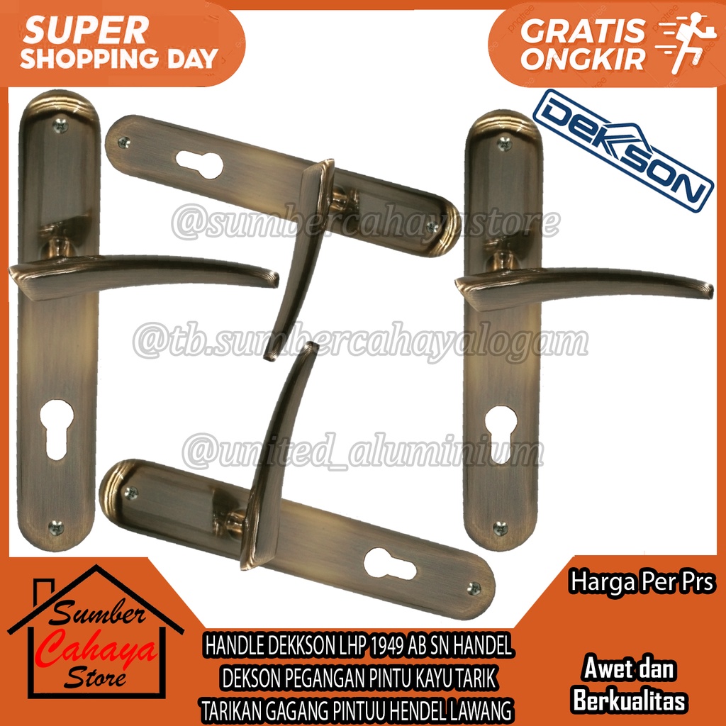 Jual Handle Dekkson Lhp Ab Sn Gagang Pintuu Handel Dekson Pegangan Pintu Tarik Hendel