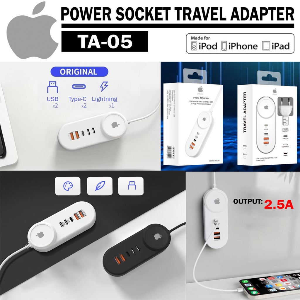 Jual POWER SOCKET TRAVEL ADAPTER 