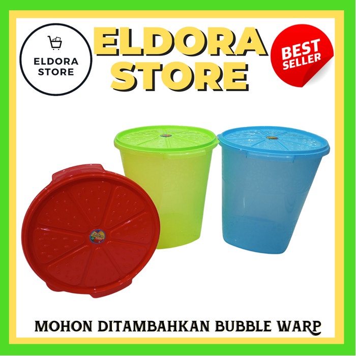 Jual Eriko Toples Plastik Kerupuk Lemon 106 Liter Toples Plastik