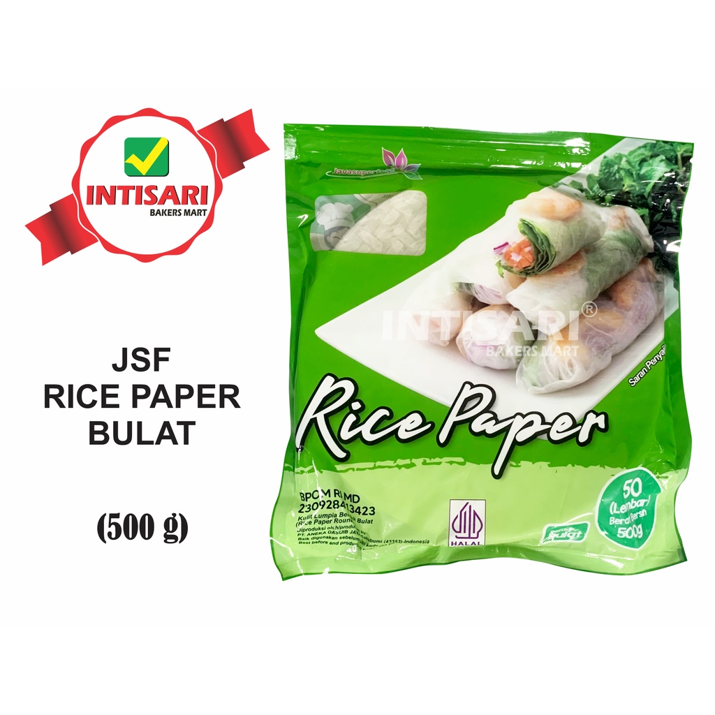 Jual JSF RICE PAPER BULAT 500 G (50 LEMBAR) | Shopee Indonesia