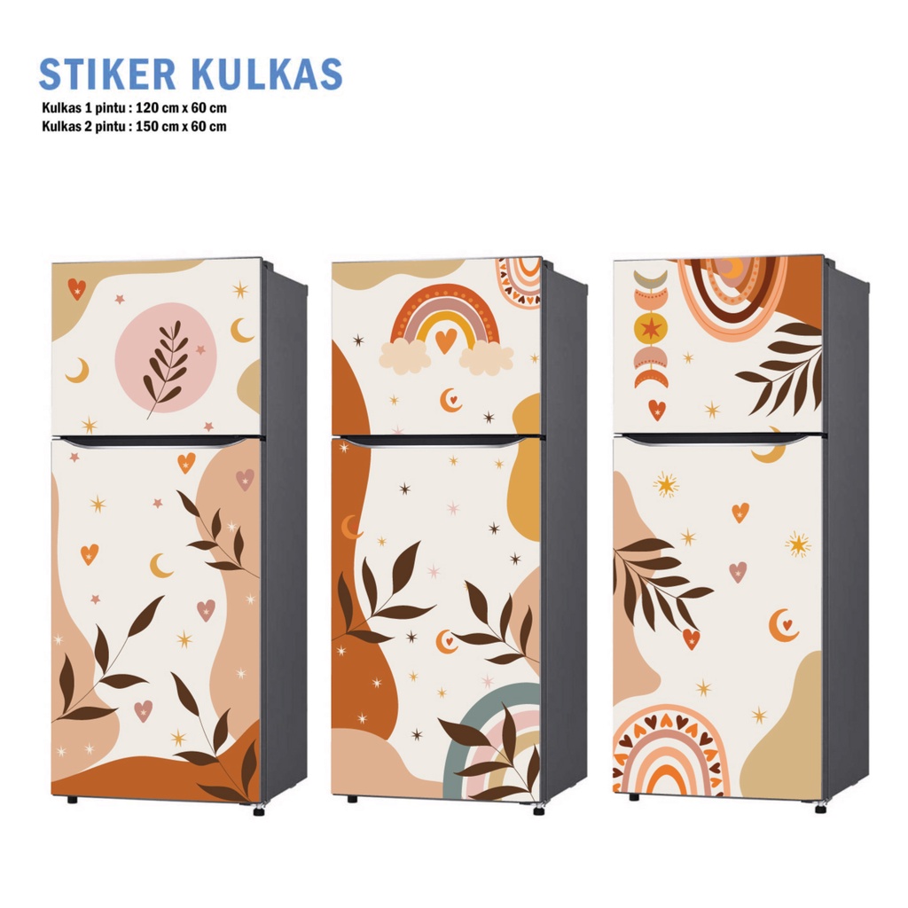 Jual Stiker Kulkas 1 Pintu dan Sticker Kulkas 2 pintu Painting Art II ...