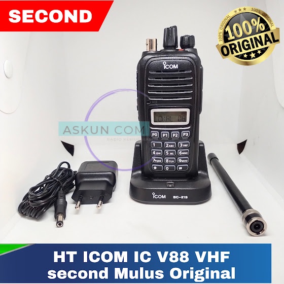 Jual Ht Icom Ic V Vhf Mhz Second Original Shopee Indonesia