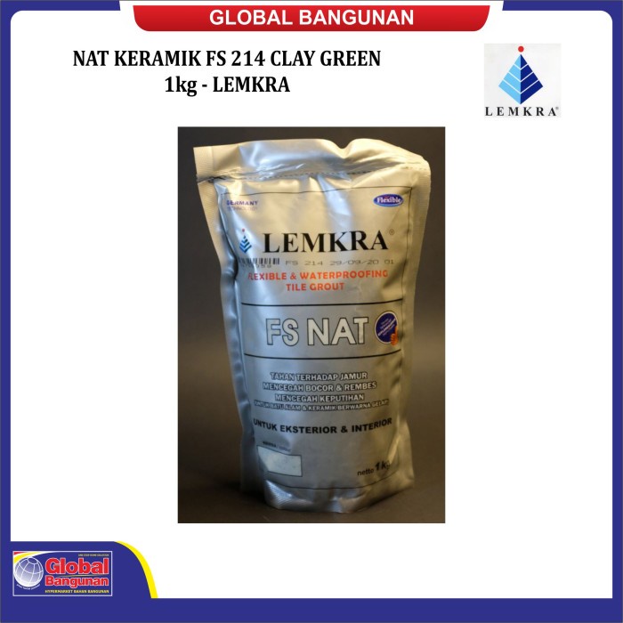 Jual NAT KERAMIK FS 214 CLAY GREEN 1kg - LEMKRA (BM0103300015) | Shopee ...