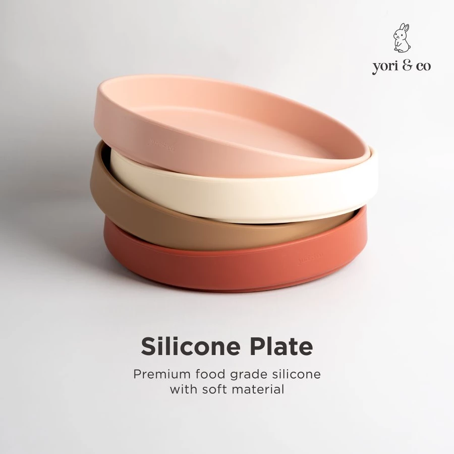 Silicone Plate - Feeding premium dari Yori & Co