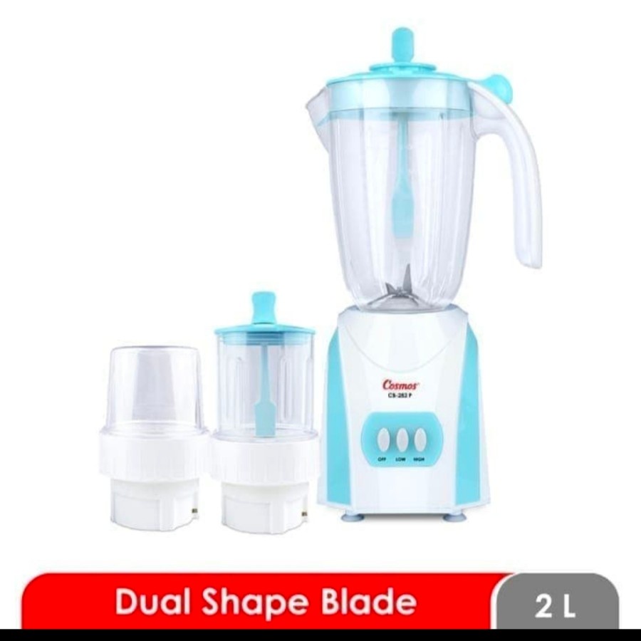 Jual COSMOS BLENDER PLASTIK 2 LITER 3IN1 CB-282P | Shopee Indonesia