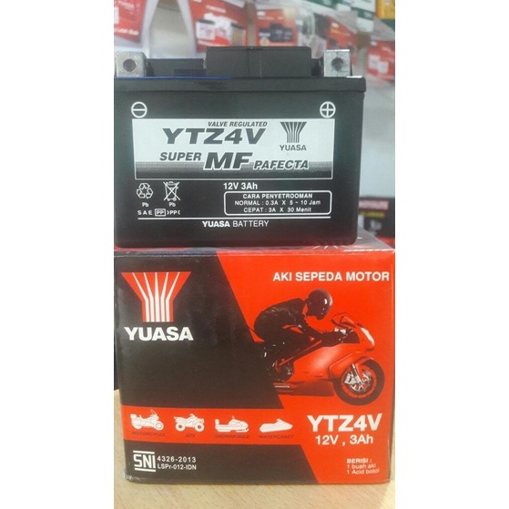 Jual Warsita - Aki Original Motor Yamaha Matic Yuasa Ytz4V / Ytz5S Aki
