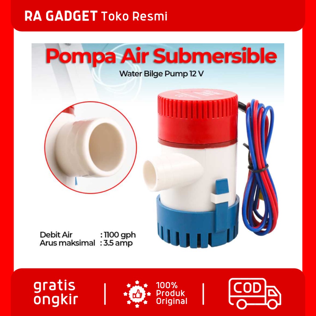 Jual Pompa Air Submersible Water Bilge Pump 12v Pompa Air Celup Mini