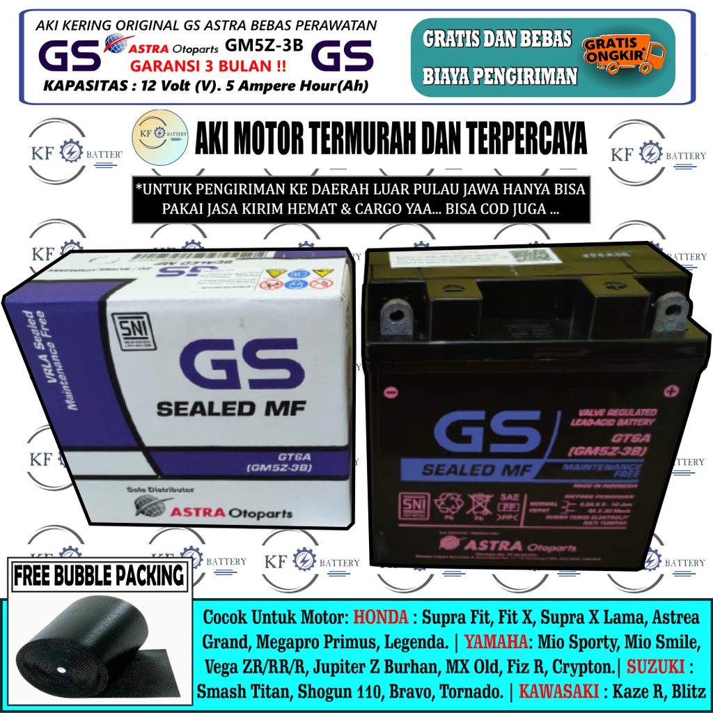 Jual AKI MOTOR SUPRA FIT NEW/OLD, FIT X, ASTREA GRAND, MEGAPRO PRIMUS