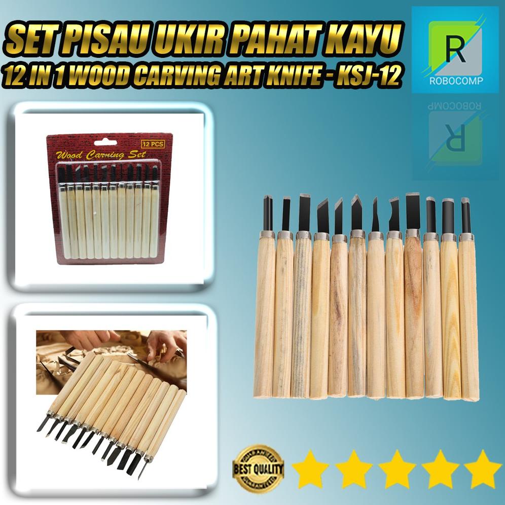 Jual Set Pisau Ukir Pahat Kayu 12 In 1 Wood Carving Art Knife Tookie