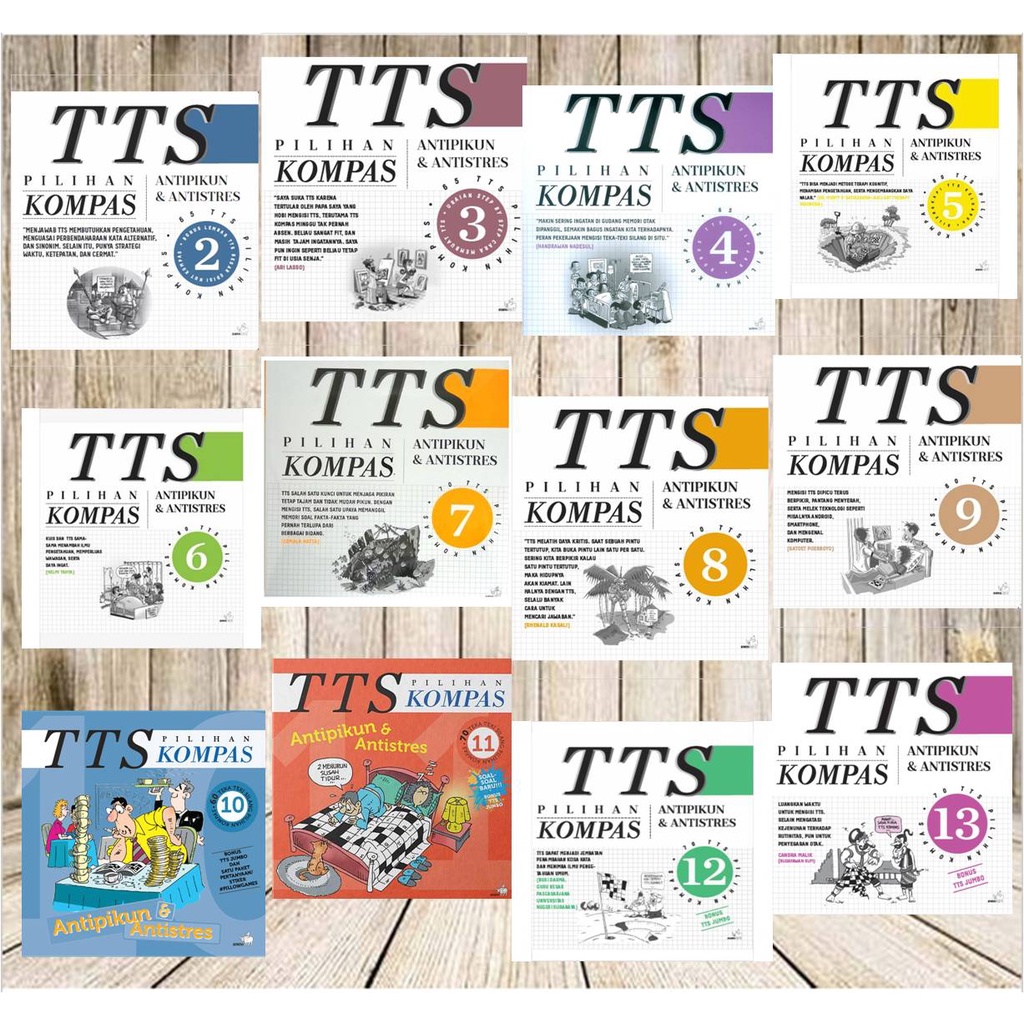 Jual Buku asah otak TTS Pilihan Kompas Anti pikun anti stress teka teki ...