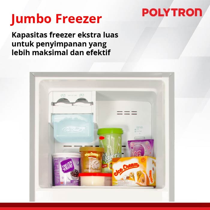 Jual POLYTRON KULKAS 2 PINTU PRB 219 R/B Beuaty Metal Door/PRB219B ...