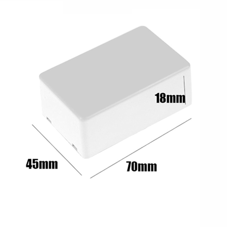 Jual box putih 70x45x18mm kotak plastik plc elektronik enclosure ...