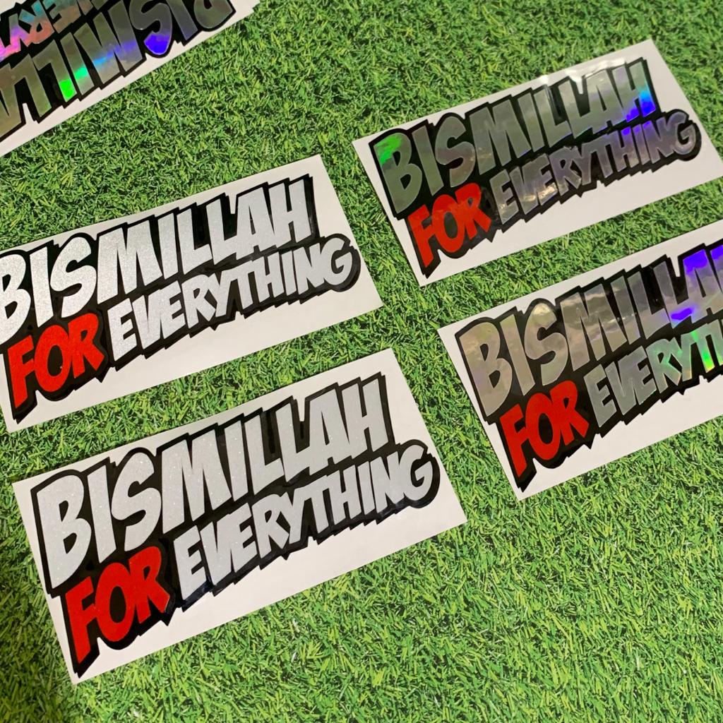 Jual Stiker Bismillah For Everything Cutting Sticker Shopee Indonesia