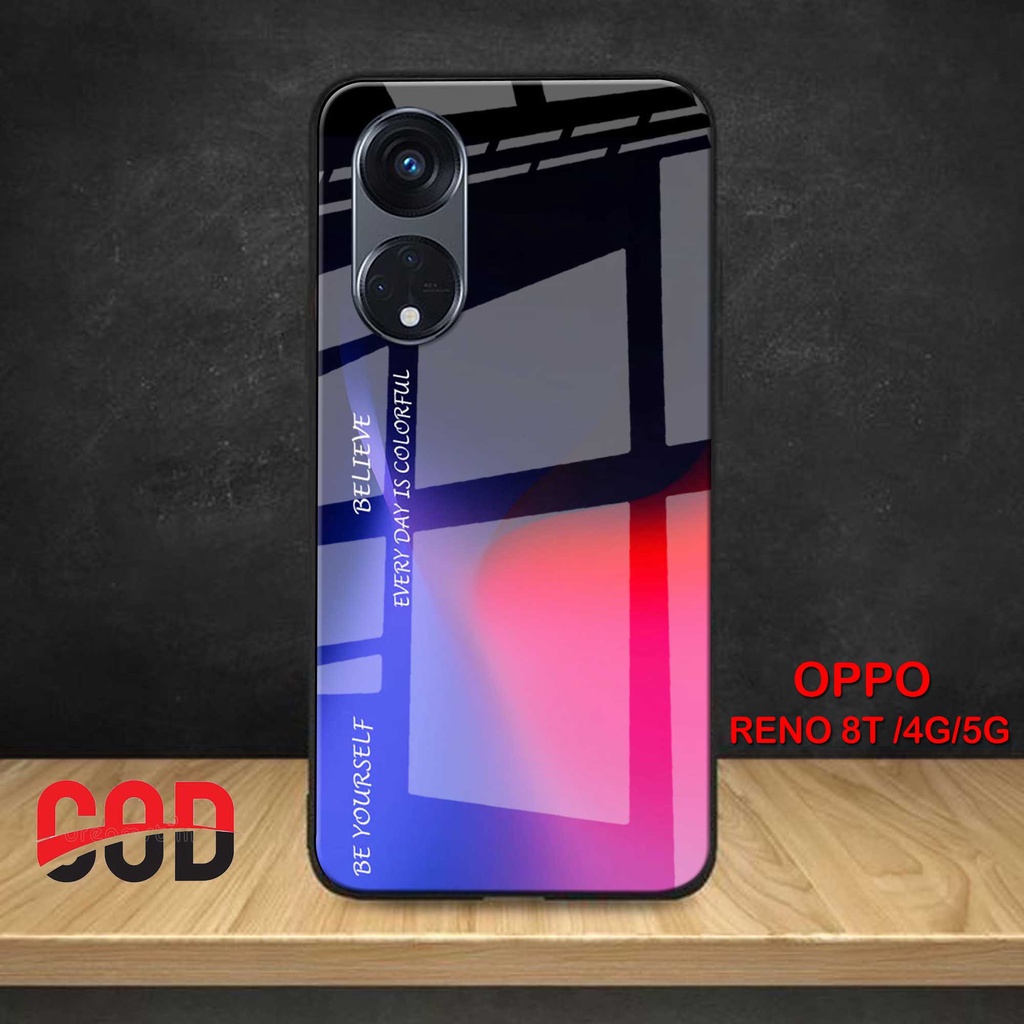 Jual [N36] Case Glass Kaca Oppo Reno 8T 4G 5G - Case Oppo Reno 8T 4G 5G ...