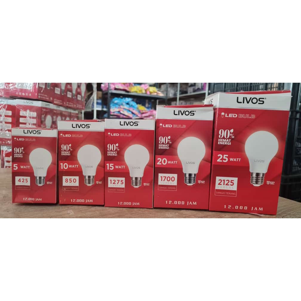 Jual LED Lampu Livos 5W | 10W | 15W | 20W | 25W | Shopee Indonesia