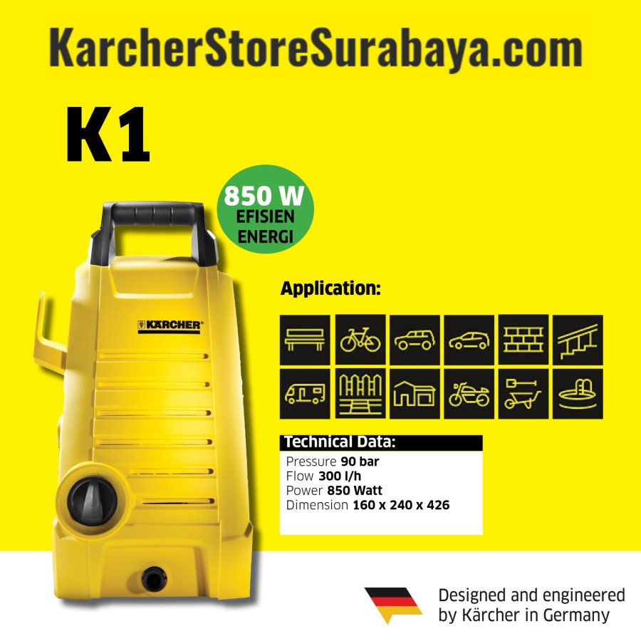 Jual Karcher Alat Steam Cuci Mobil Dan Motor K Jet Cleaner High Pressure Watt Bar