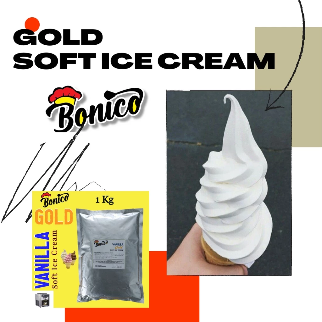 Gold Strawberry Ice cream Powder