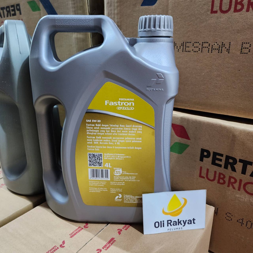 Jual OLI MOBIL FASTRON GOLD 5W-30 SN/GF-5 (LAM) 4L | FASTRON GOLD ...