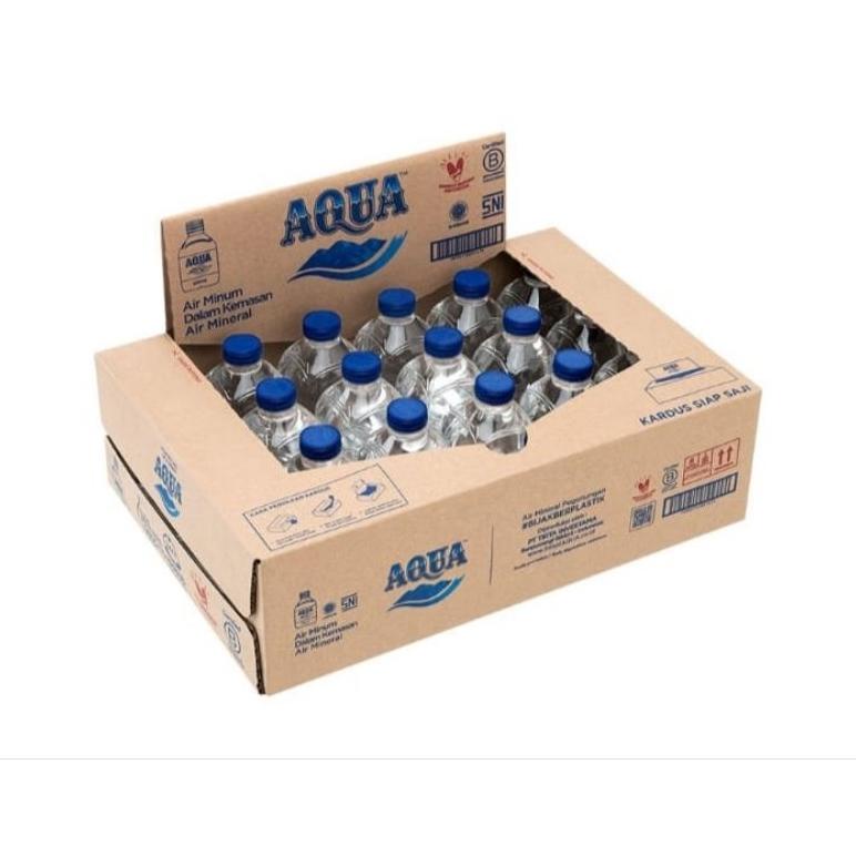 Jual Aqua Mini Cube 220 Ml Botol Unik Aqua Viral Aqua Mini Botol 220 Ml Air Minum Aqua 1624