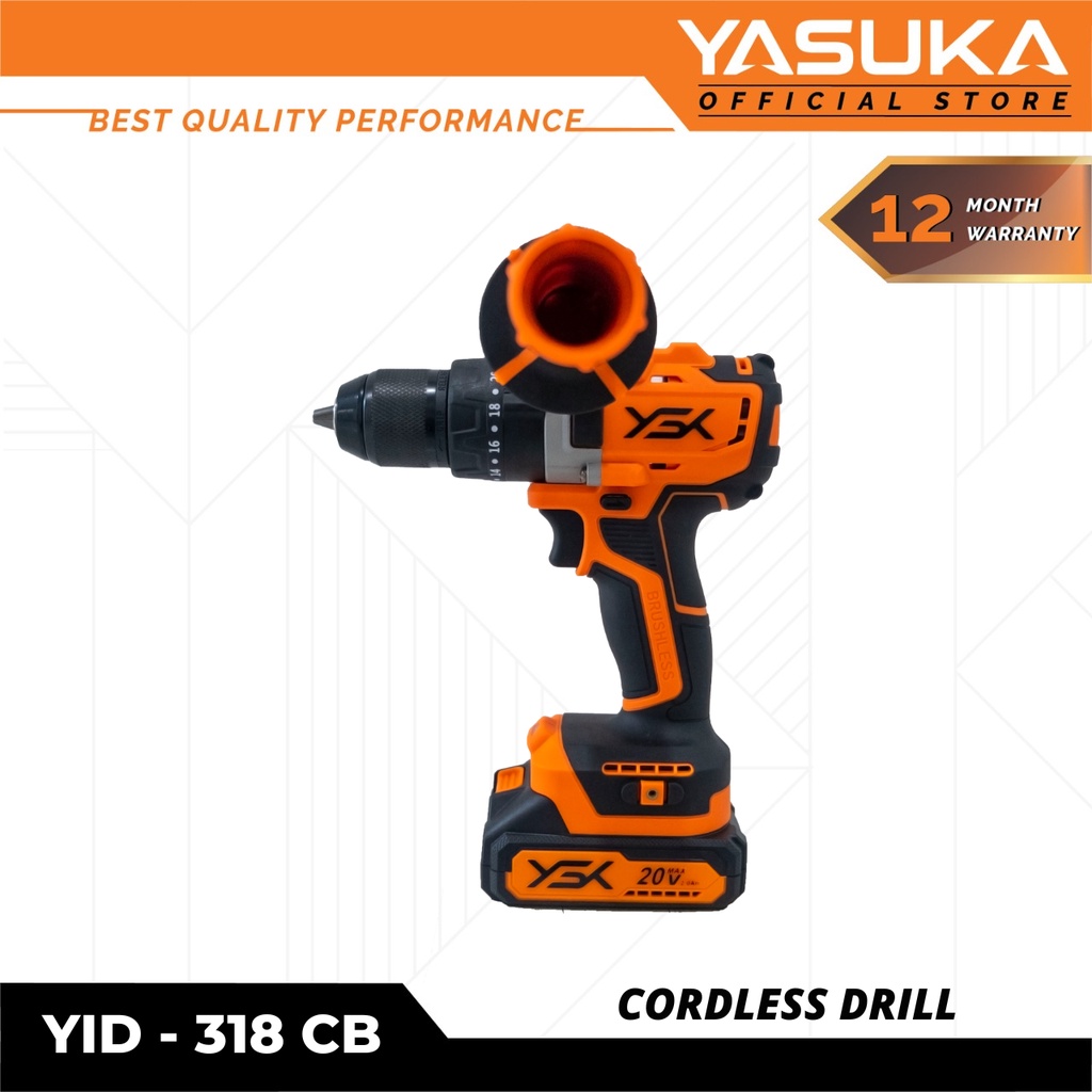 Jual Mesin Bor Cordless / Cordless Impact Drill Yasuka YID318 CB