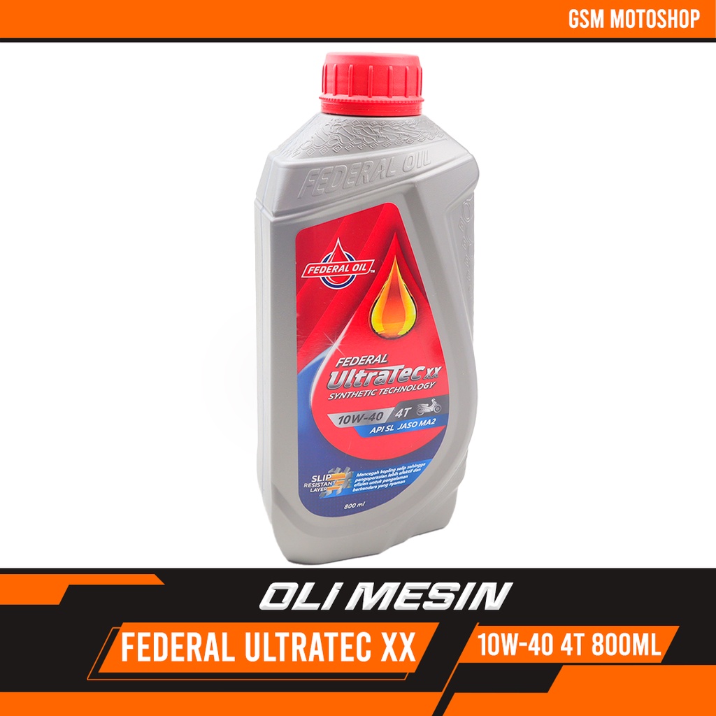 Jual Oli Mesin Federal Ultratec 10W-40 4T 800L / Oli federal ultratec ...