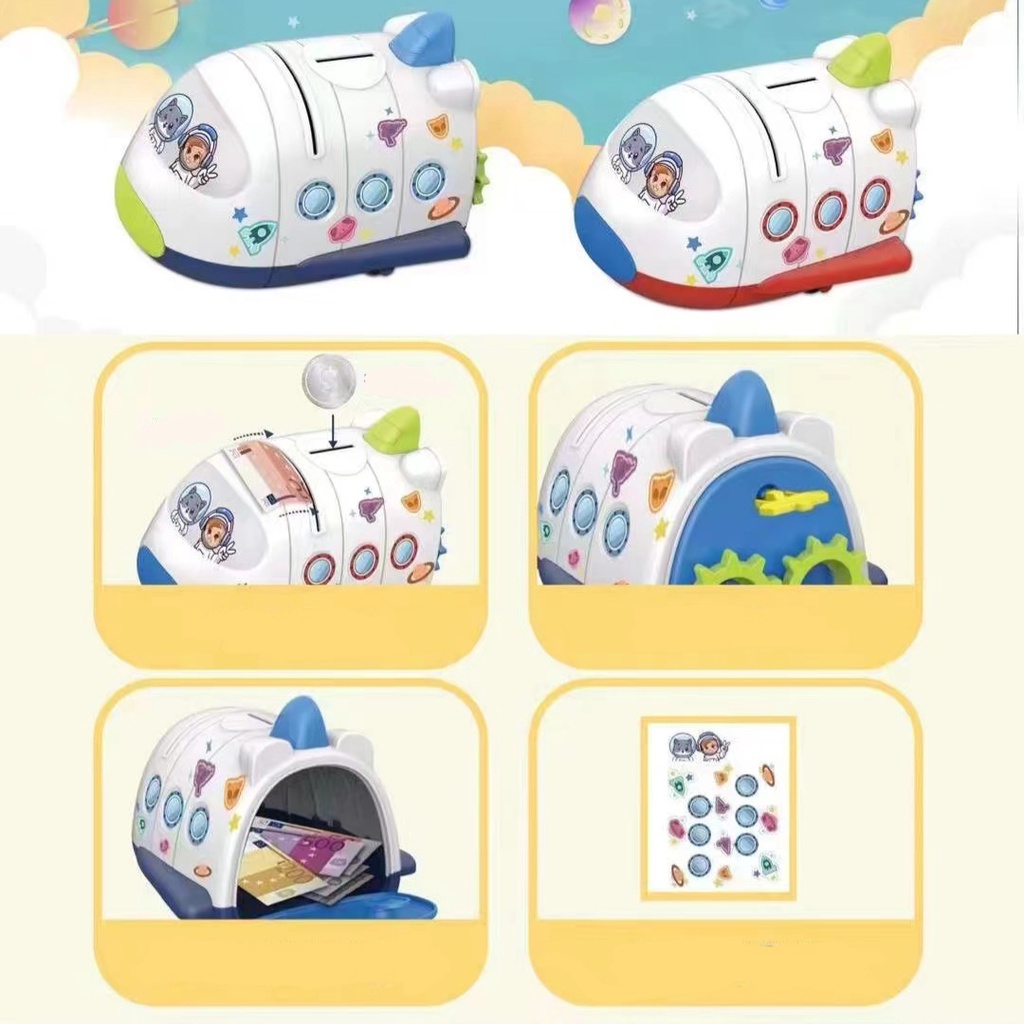 Jual Semuajual Mainan Celengan Anak Motif Pesawat Luar Angkasa Dan
