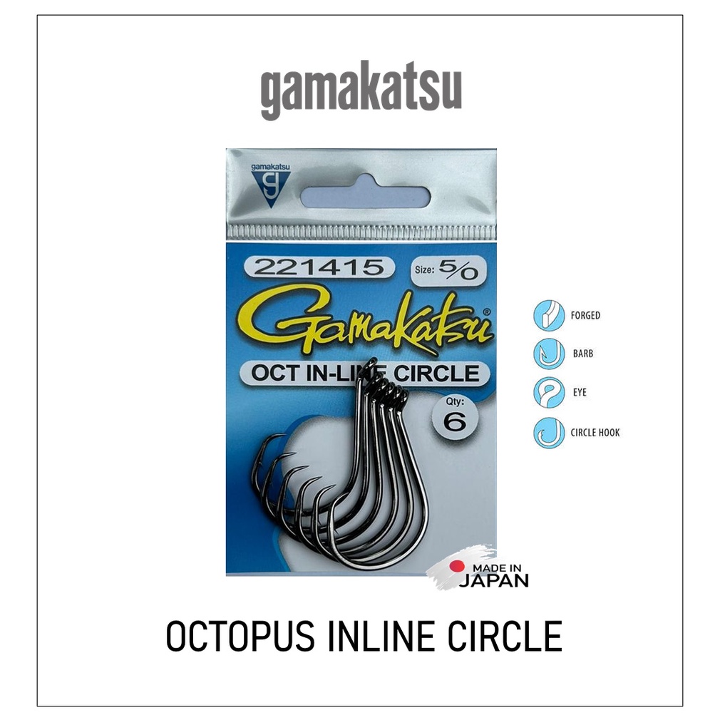 Jual Gamakatsu Inline Octopus Circle Hook Kail Pancing | Shopee Indonesia
