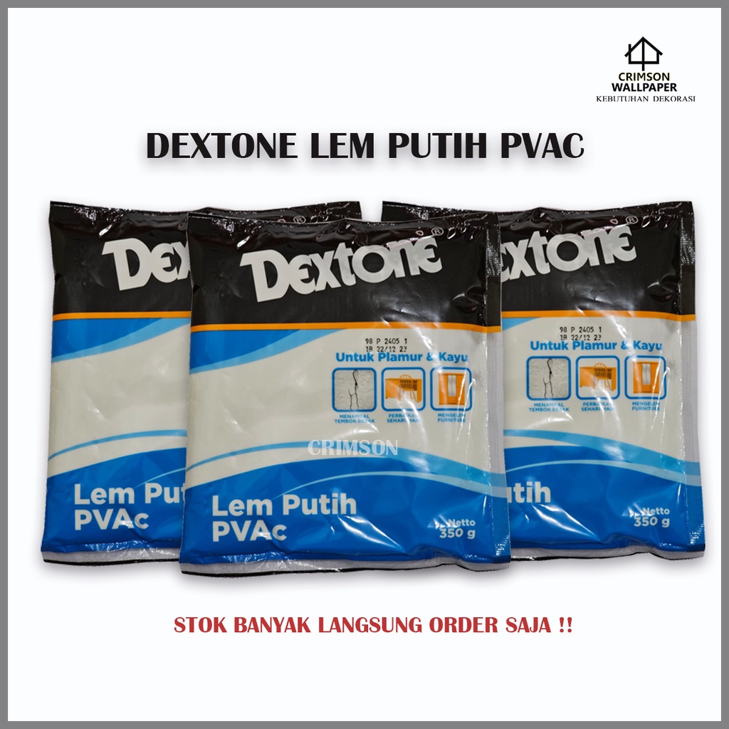 Jual Dextone Lem Putih Pvac Gr Plamir Kayu Kertas Tembok Pvc