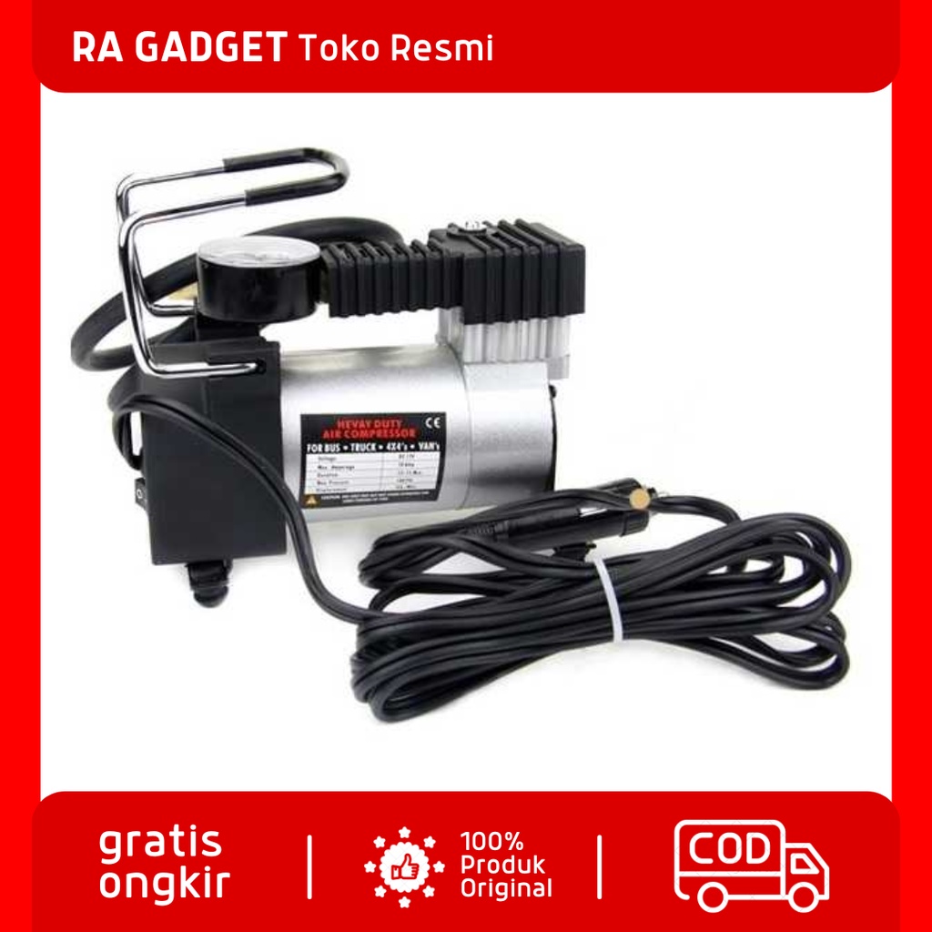 Jual Kompressor Angin Heavy Duty Air Compressor DC 12V 150 PSI