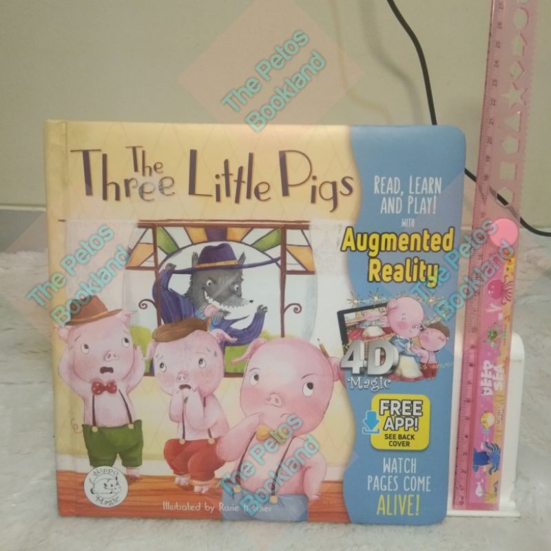 Jual Buku anak boardbook Hippo Magic THE THREE LITTLE PIGS Read, Learn ...