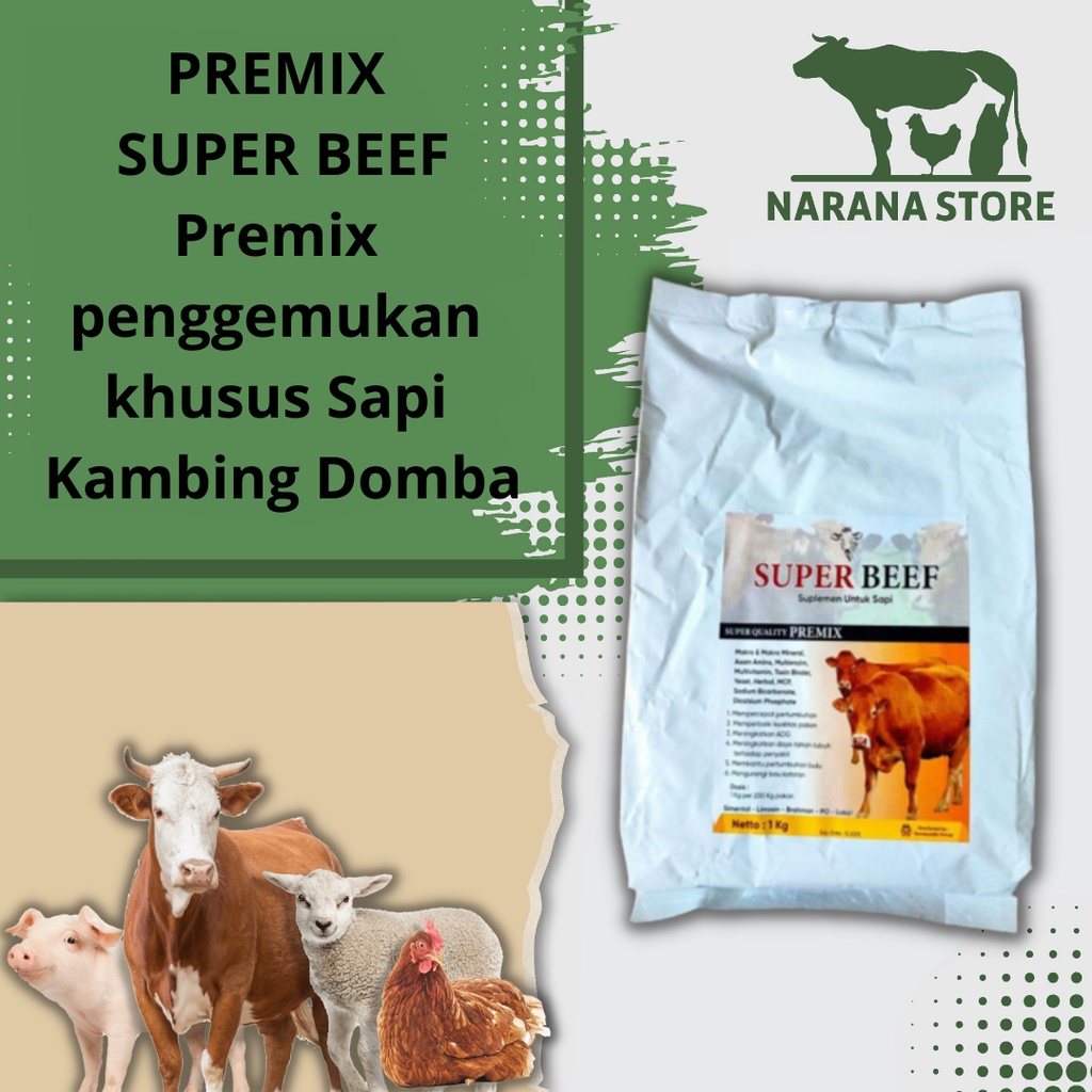 Jual Ready Super Beef Kg Premix Penggemukan Khusus Sapi Kambing