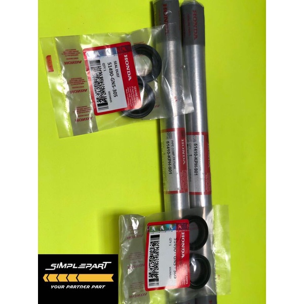 Jual PAKET AS SHOCK DEPAN KHARISMA SET SEAL SHOCK + SEAL TUTUP ABU