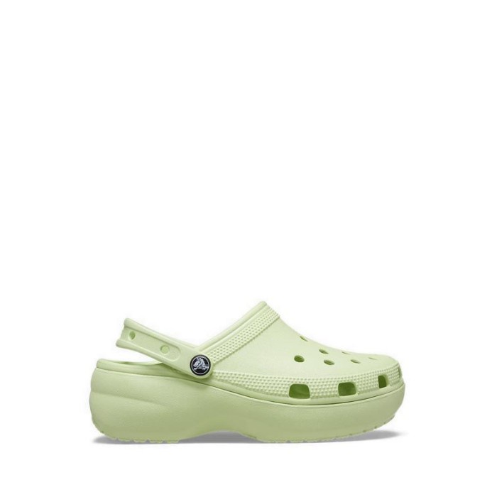 Jual CROCS CLASSIC PLATFORM WOMEN'S CLOG CELERY (ORIGINAL 100