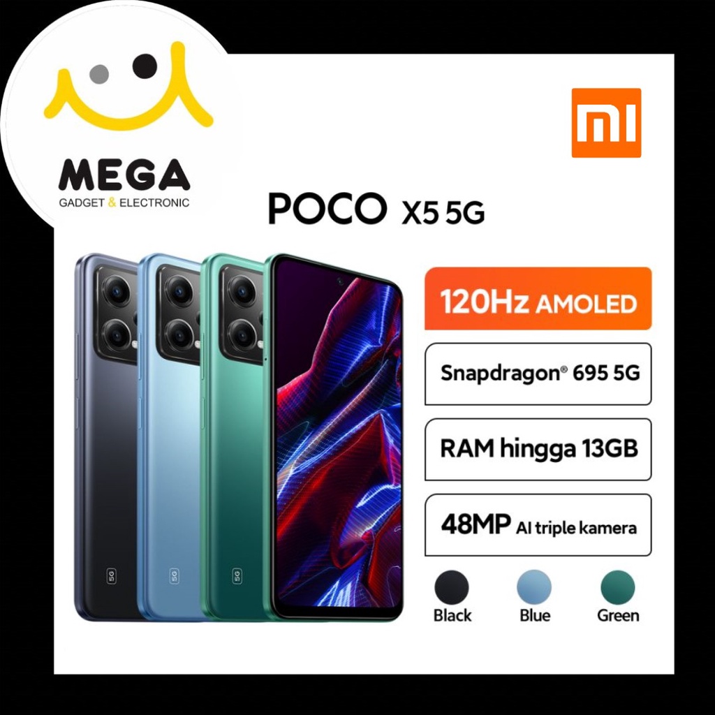 Jual Xiaomi Poco X5 5G 8GB + 256GB Garansi Resmi Xiaomi Indonesia ...