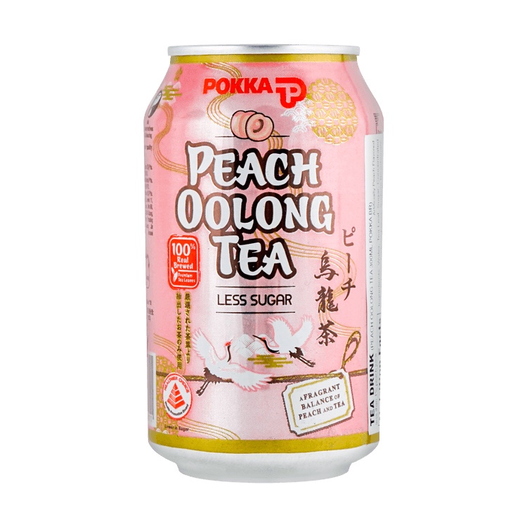 Jual Minuman POKKA Can Drink Peach Oolong Tea (Less Sugar) 300ml Shopee Indonesia
